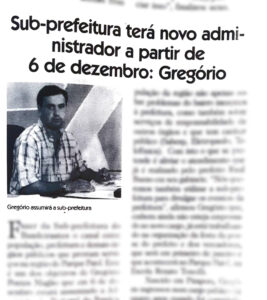 gregorio subprefeito do payol